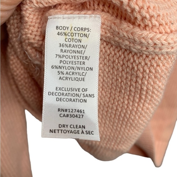 Rare Wildfox White Label Peach Oversized Joan the Cat Sweater Size XS - Picture 9 of 13